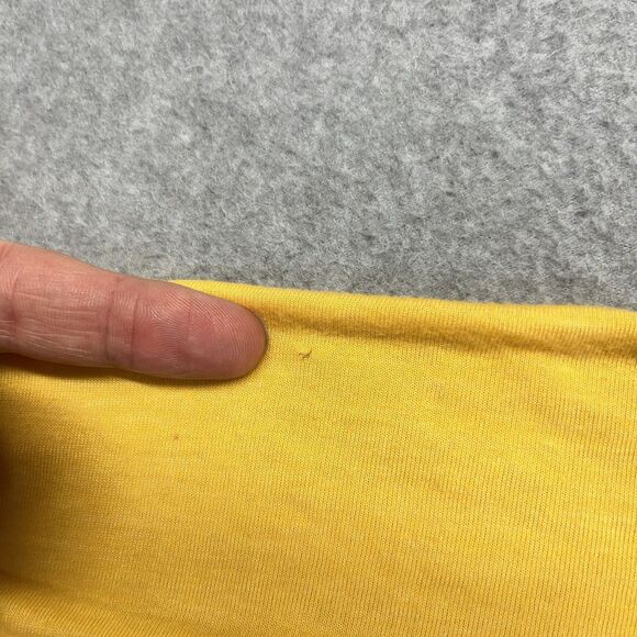 Boston Bruins T-Shirt Women’s Medium Yellow Wide Neck NHL Drop Tag - Picture 10 of 11